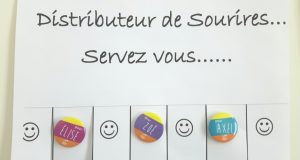 distributeur-de-sourire à groupama Rhône Alpes Auvergne