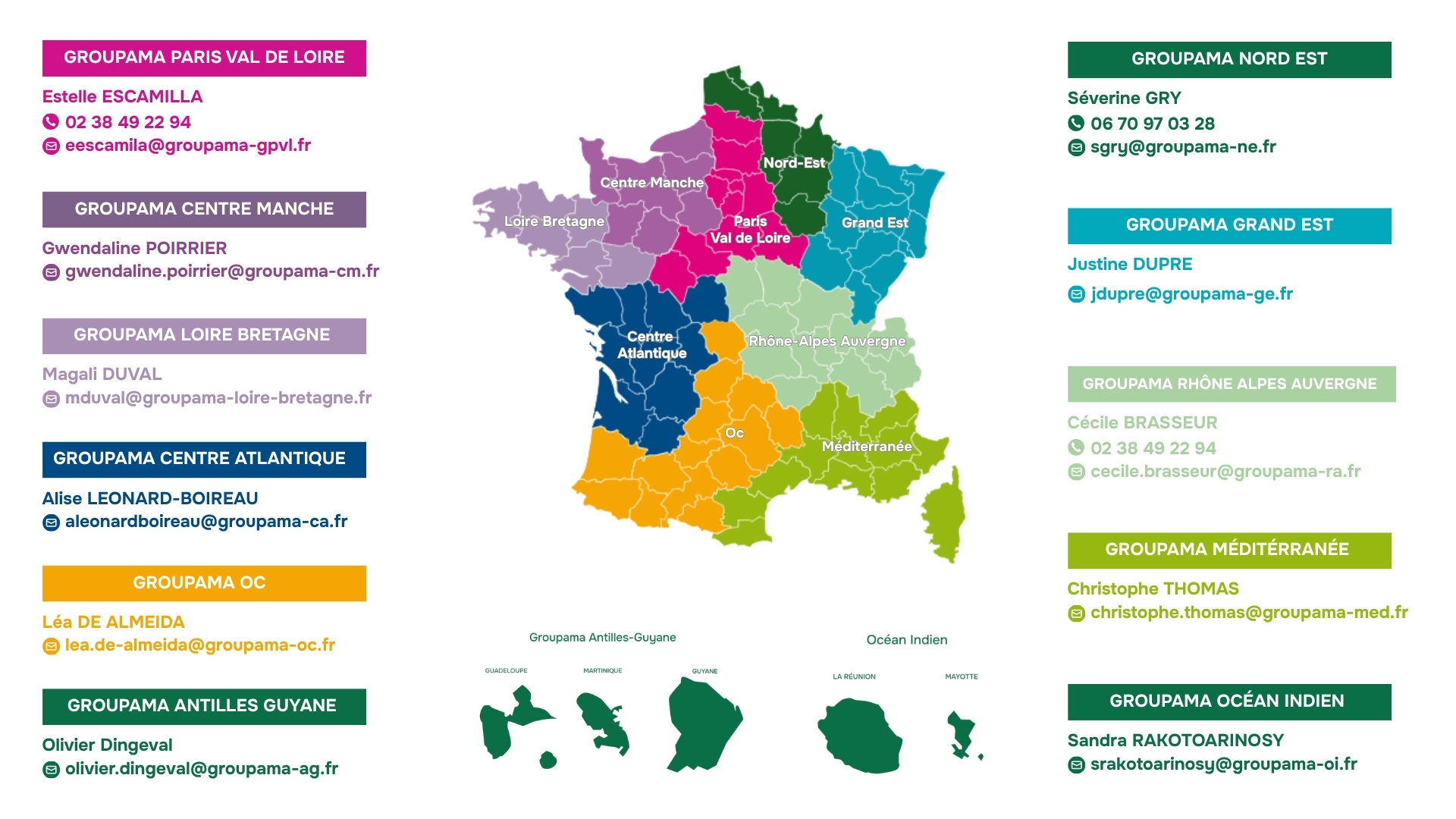 Carte Correspondants Régionaux – Fondation